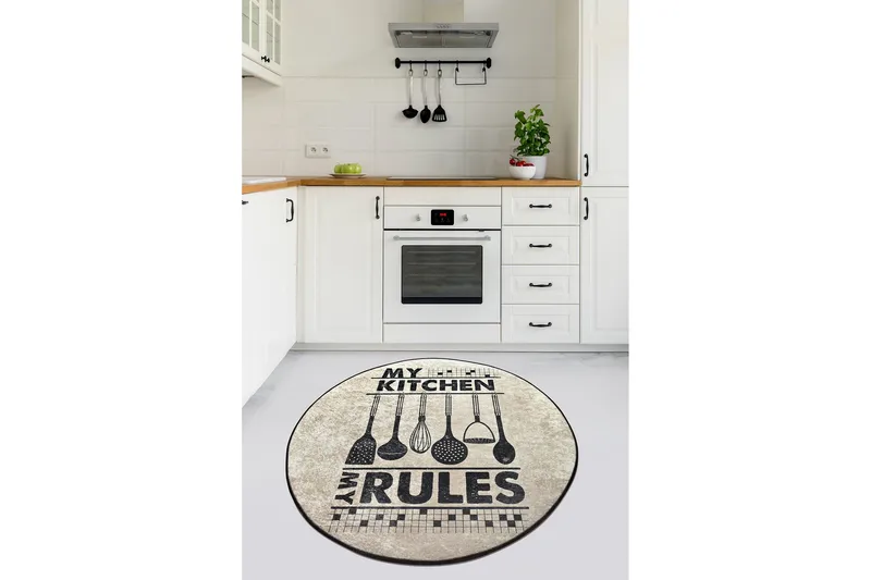 Chilai Matta 120 cm Rund, Multifärgad