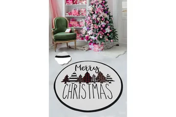 Chilai Matta 120 cm Rund - Vit/Röd/Svart/Brun - Textil & mattor - Matta - Modern matta - Wiltonmatta