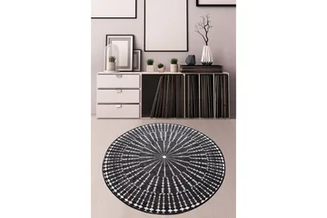 Chilai Matta 200 cm Rund - Svart/Vit - Textil & mattor - Matta - Modern matta - Wiltonmatta