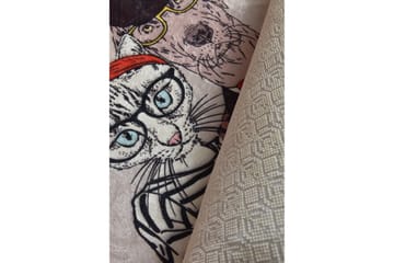 Coppia Matta Rund 140 cm - Flerfärgad/Sammet - Textil & mattor - Matta - Modern matta - Wiltonmatta