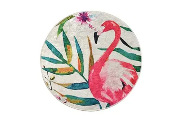 Delaram Matta Rund 100 cm - Flerfärgad/Sammet - Textil & mattor - Matta - Modern matta - Wiltonmatta