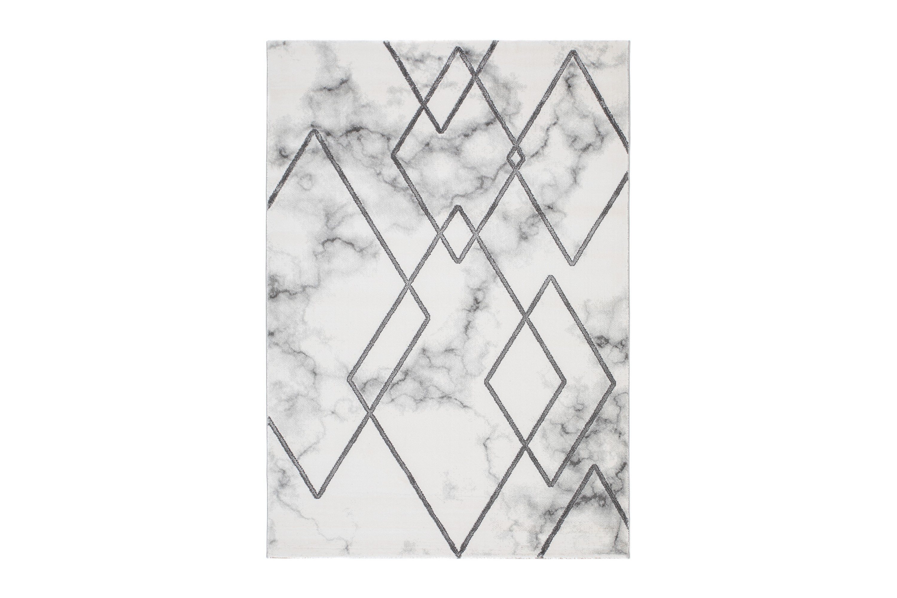 Diamond Romb Matta 200x290 cm Silver