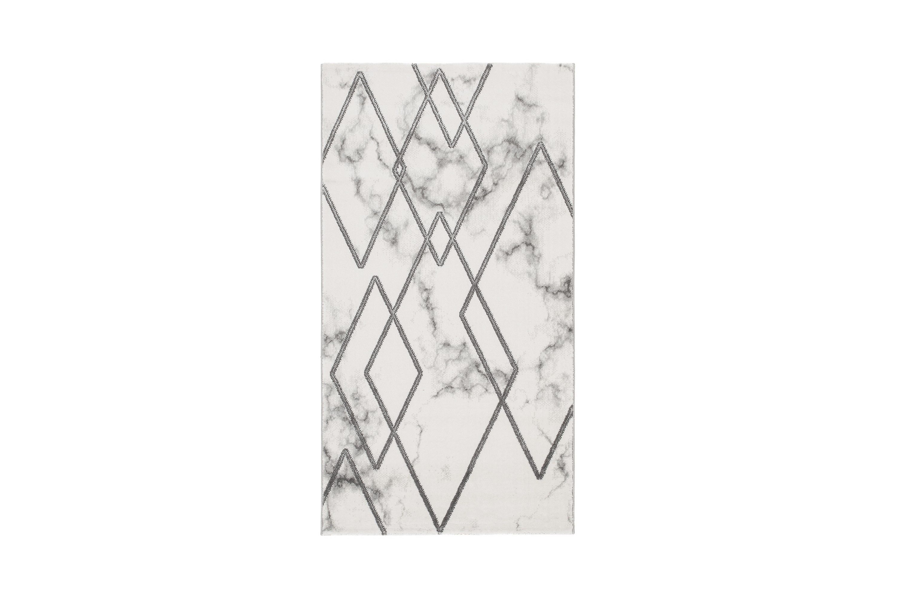 Diamond Romb Matta 80x300 cm Silver
