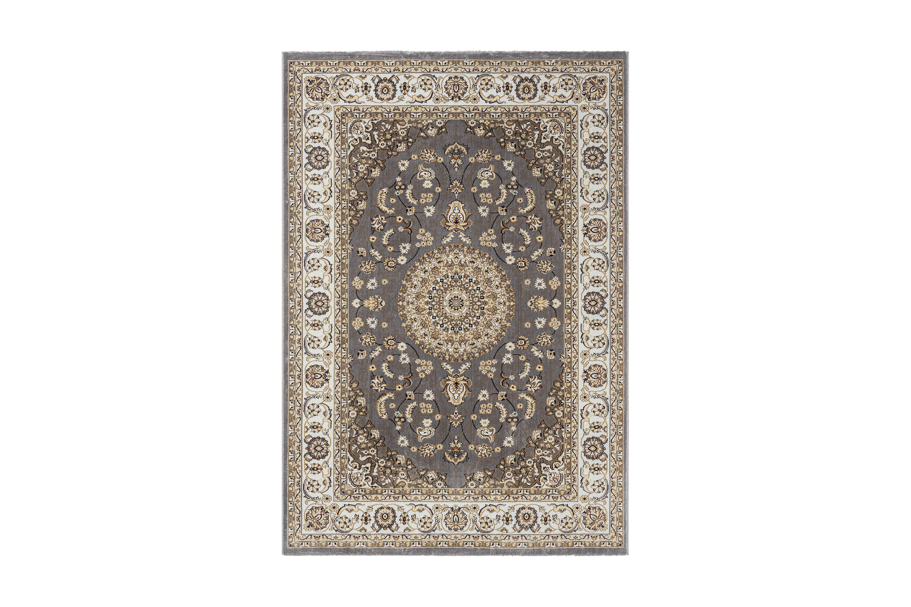 Dubai Medallion Wiltonmatta 200x290 cm Grå