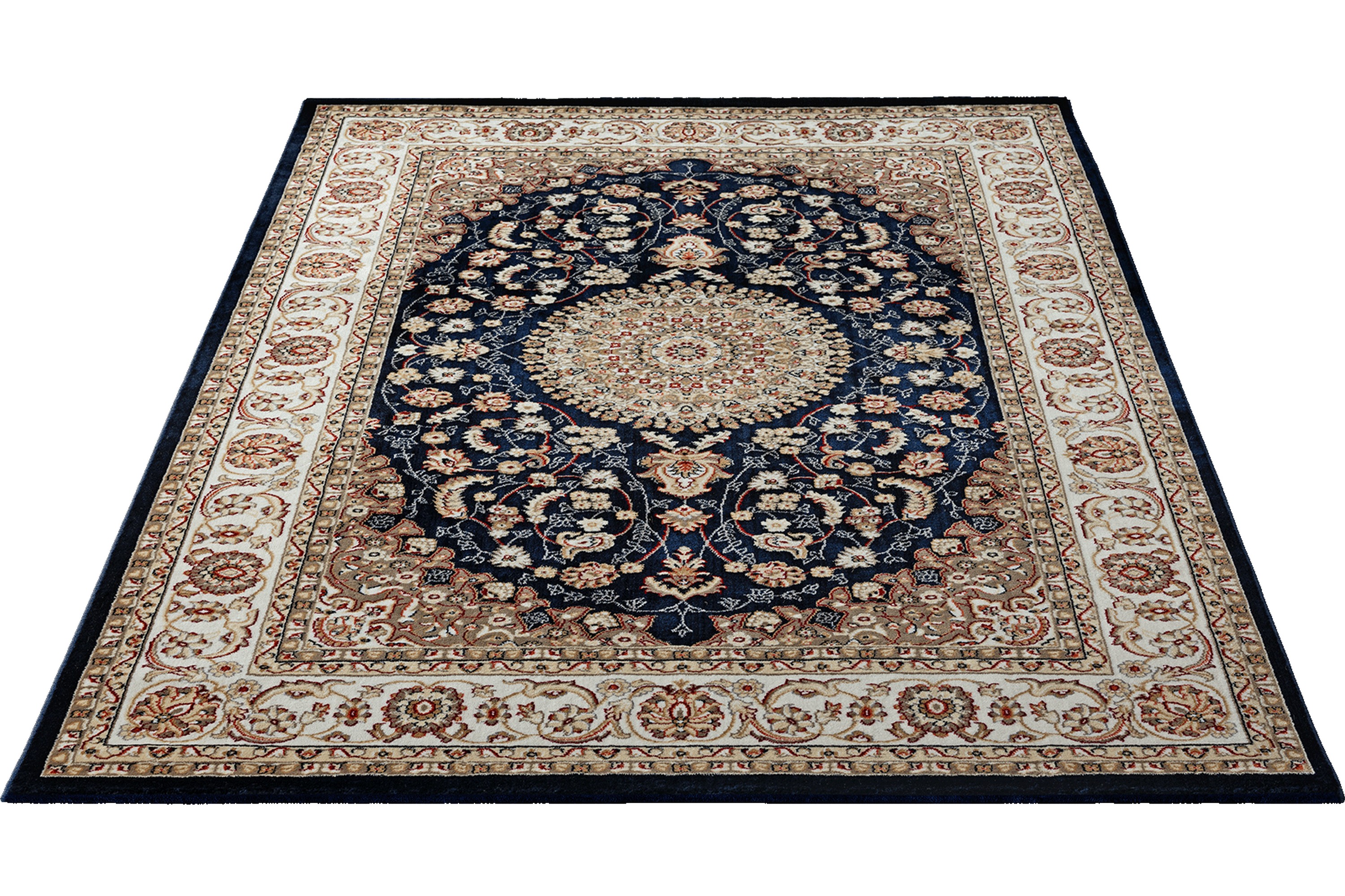 Dubai Medallion Wiltonmatta 80x200 cm Blå