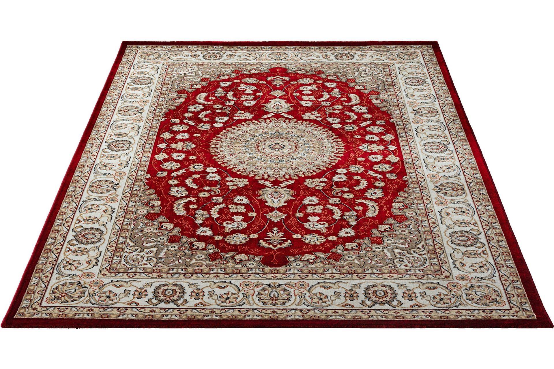 Dubai Medallion Wiltonmatta 80x200 cm - Röd