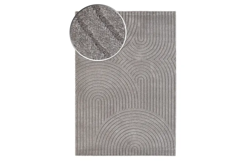 Genova Zen Wiltonmatta 200x290 cm - Grå - Textil & mattor - Matta - Modern matta - Wiltonmatta