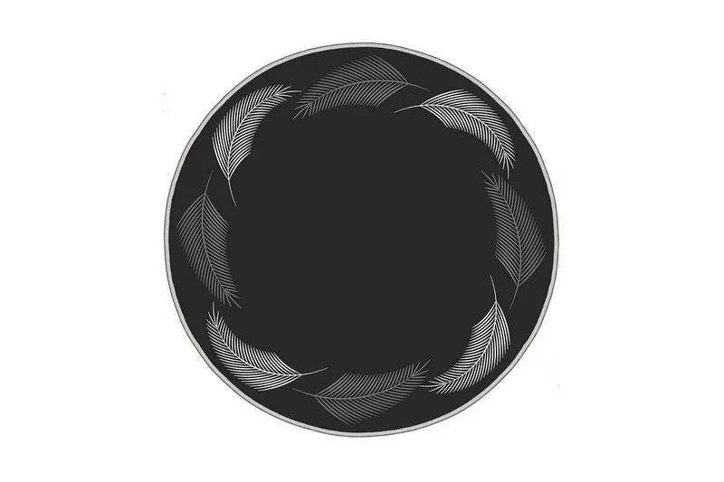 Homefesto Matta 100 cm Rund, Multifärgad