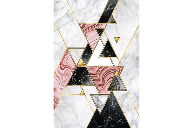 Homefesto Matta 100x150 cm - Multifärgad - Textil & mattor - Matta - Modern matta - Wiltonmatta