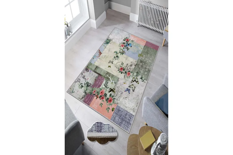 Homefesto Matta 100x150 cm - Multifärgad - Textil & mattor - Matta - Modern matta - Wiltonmatta