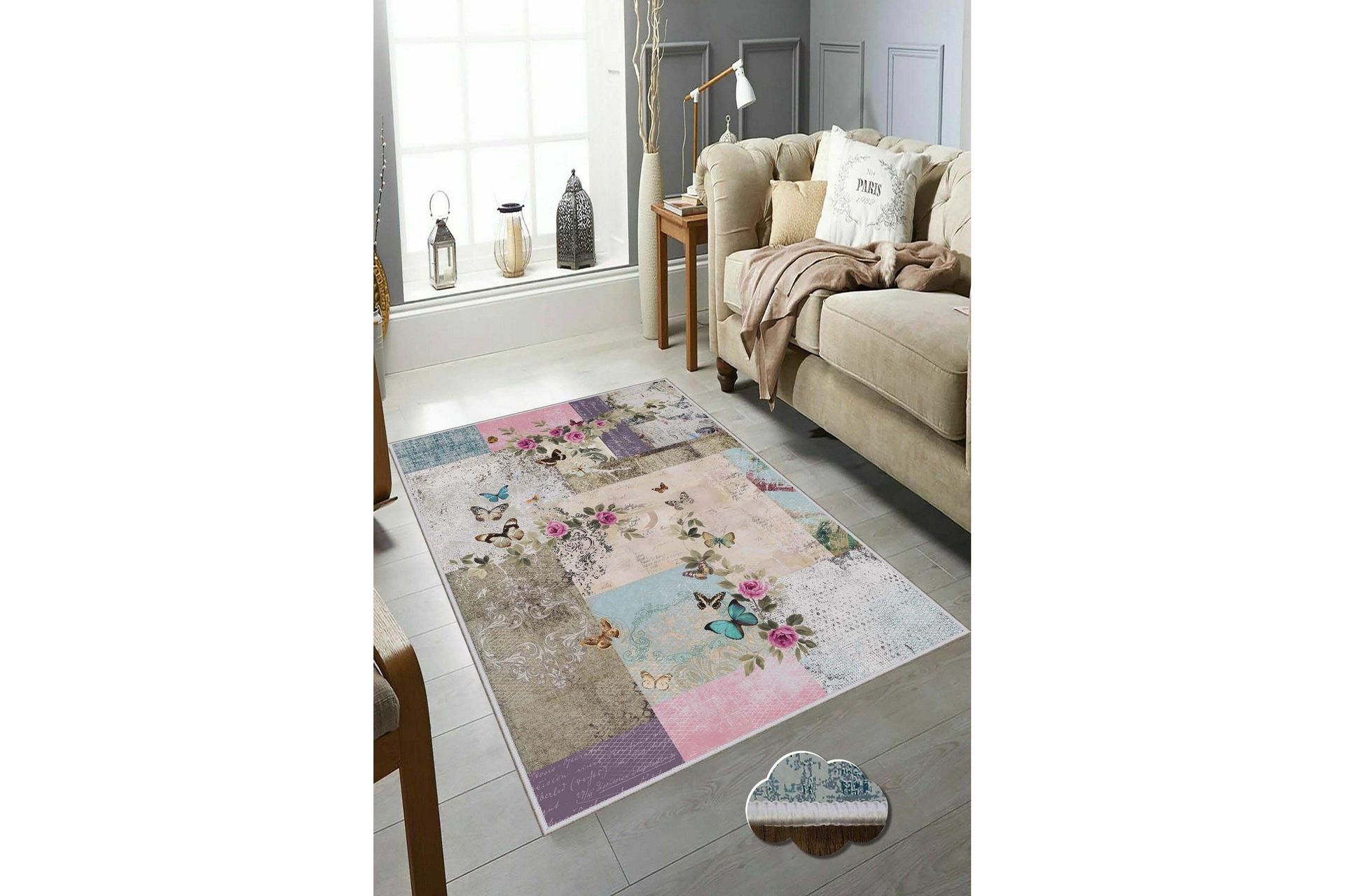 Homefesto Matta 100x150 cm - Multif&auml;rgad