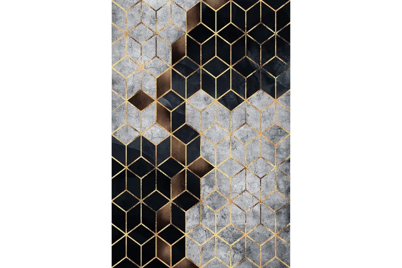 Homefesto Matta 100x300 cm - Multifärgad - Textil & mattor - Matta - Modern matta - Wiltonmatta