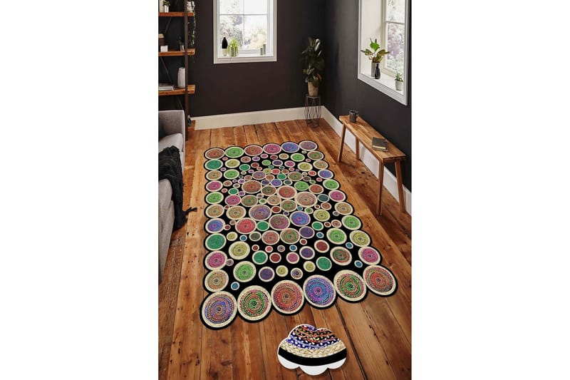 Homefesto Matta 100x300 cm - Multifärgad - Textil & mattor - Matta - Modern matta - Wiltonmatta