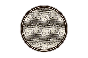 Homefesto Matta 110 cm Rund - Multifärgad - Textil & mattor - Matta - Modern matta - Wiltonmatta