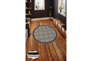 Homefesto Matta 110 cm Rund - Multifärgad - Textil & mattor - Matta - Modern matta - Wiltonmatta