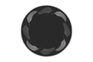 Homefesto Matta 110 cm Rund - Multifärgad - Textil & mattor - Matta - Modern matta - Wiltonmatta