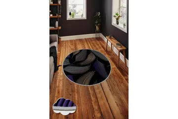 Homefesto Matta 130 cm Rund - Multifärgad - Textil & mattor - Matta - Modern matta - Wiltonmatta