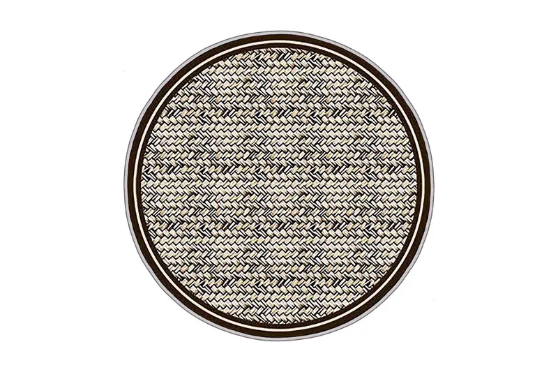 Homefesto Matta 140 cm Rund, Multifärgad