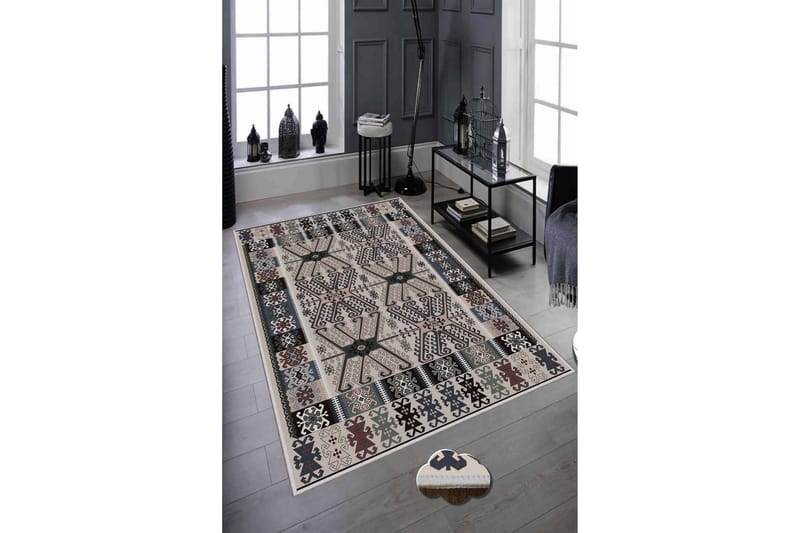 Homefesto Matta 140x220 cm - Multifärgad - Textil & mattor - Matta - Modern matta - Wiltonmatta