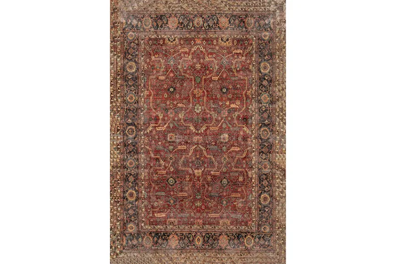 Homefesto Matta 140x220 cm - Multifärgad - Textil & mattor - Matta - Modern matta - Wiltonmatta