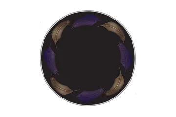 Homefesto Matta 150 cm Rund - Multifärgad - Textil & mattor - Matta - Modern matta - Wiltonmatta