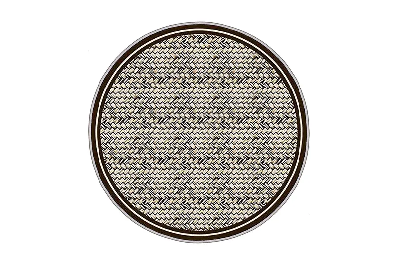 Homefesto Matta 60 cm Rund, Multifärgad