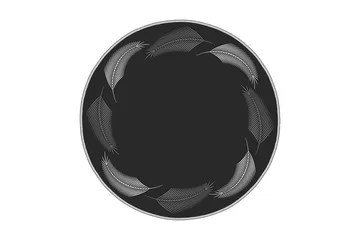 Homefesto Matta 60 cm Rund - Multifärgad - Textil & mattor - Matta - Modern matta - Wiltonmatta