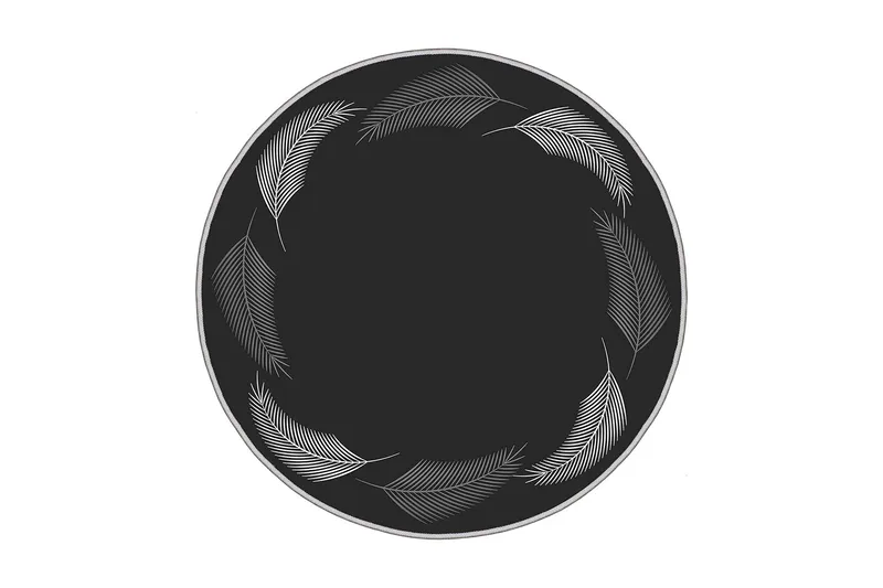 Homefesto Matta 60 cm Rund, Multifärgad