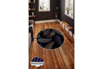 Homefesto Matta 60 cm Rund - Multifärgad - Textil & mattor - Matta - Modern matta - Wiltonmatta