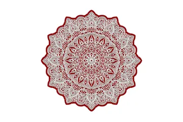 Homefesto Matta 60 cm Rund - Multifärgad - Textil & mattor - Matta - Modern matta - Wiltonmatta