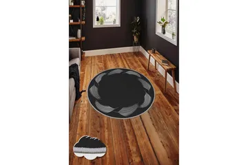 Homefesto Matta 80 cm Rund - Multifärgad - Textil & mattor - Matta - Modern matta - Wiltonmatta