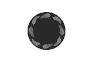 Homefesto Matta 80 cm Rund - Multifärgad - Textil & mattor - Matta - Modern matta - Wiltonmatta