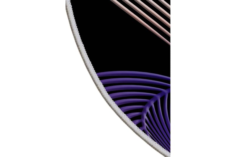 Homefesto Matta 90 cm Rund - Multifärgad - Textil & mattor - Matta - Modern matta - Wiltonmatta