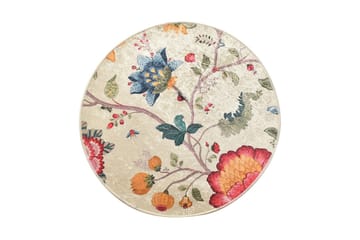 Kaihe Matta Rund 140 cm - Flerfärgad/Sammet - Textil & mattor - Matta - Modern matta - Wiltonmatta