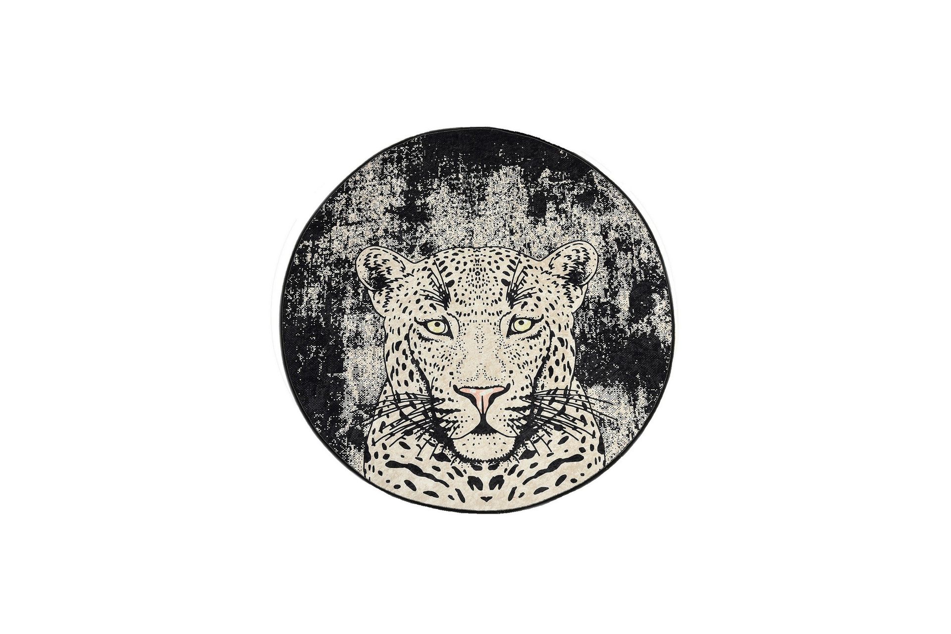 Kambuku Matta Rund 100 cm - Tiger/Sammet