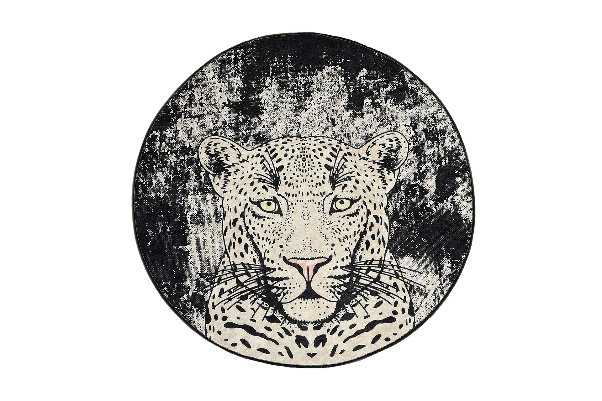 Kambuku Matta Rund 140 cm - Tiger/Sammet