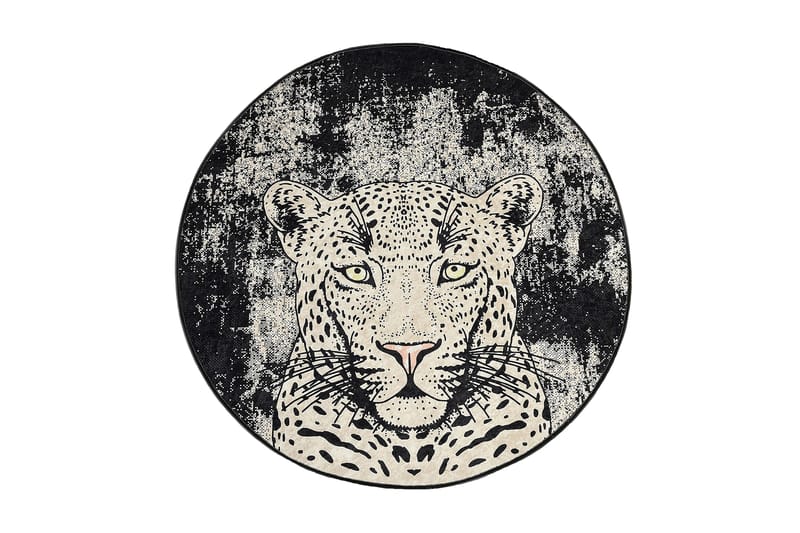 Kambuku Matta Rund 140 cm, Tiger/Sammet