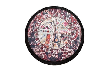 Keleti Matta Rund 140 cm - Flerfärgad/Sammet - Textil & mattor - Matta - Modern matta - Wiltonmatta