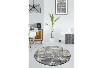 Kosmikoa Matta Rund 100 cm - Flerfärgad/Sammet - Textil & mattor - Matta - Modern matta - Wiltonmatta