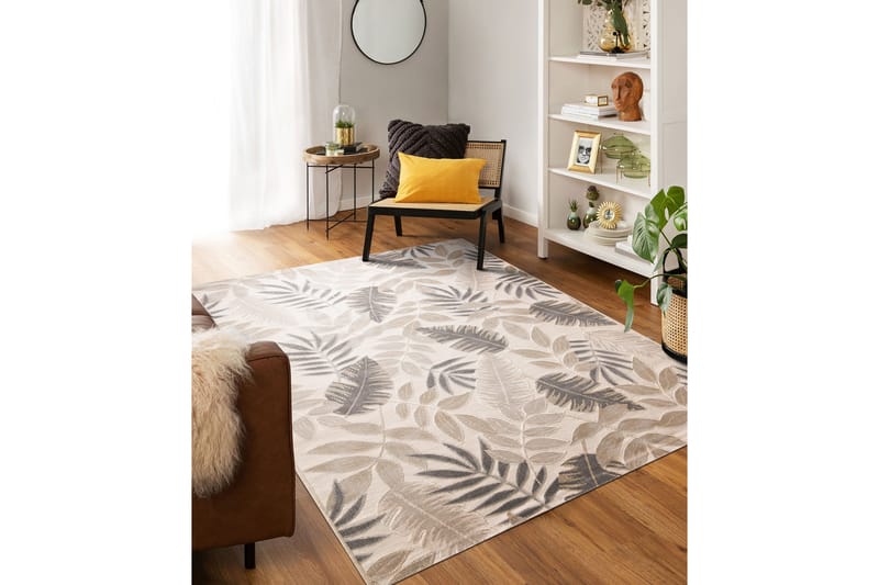 Wiltonmatta Leaves 78x150 Rektangulär - Grå - Textil & mattor - Matta - Modern matta - Gångmatta