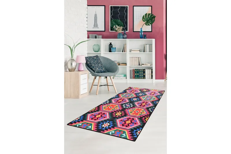 Magaria Matta 140x190 cm - Flerfärgad/Sammet - Textil & mattor - Matta - Modern matta - Wiltonmatta