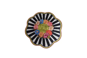 Mailegua Matta Rund 100 cm - Flerfärgad/Sammet - Textil & mattor - Matta - Modern matta - Wiltonmatta