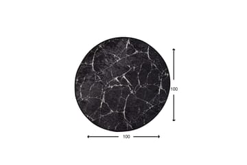 Marmuras Matta Rund 100 cm - Flerfärgad/Sammet - Textil & mattor - Matta - Modern matta - Wiltonmatta