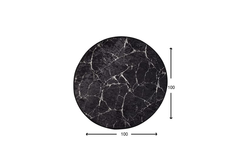 Marmuras Matta Rund 100 cm - Flerfärgad/Sammet - Textil & mattor - Matta - Modern matta - Wiltonmatta