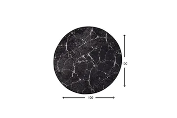 Marmuras Matta Rund 100 cm - Flerfärgad/Sammet - Textil & mattor - Matta - Modern matta - Wiltonmatta