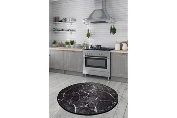 Marmuras Matta Rund 100 cm - Flerfärgad/Sammet - Textil & mattor - Matta - Modern matta - Wiltonmatta