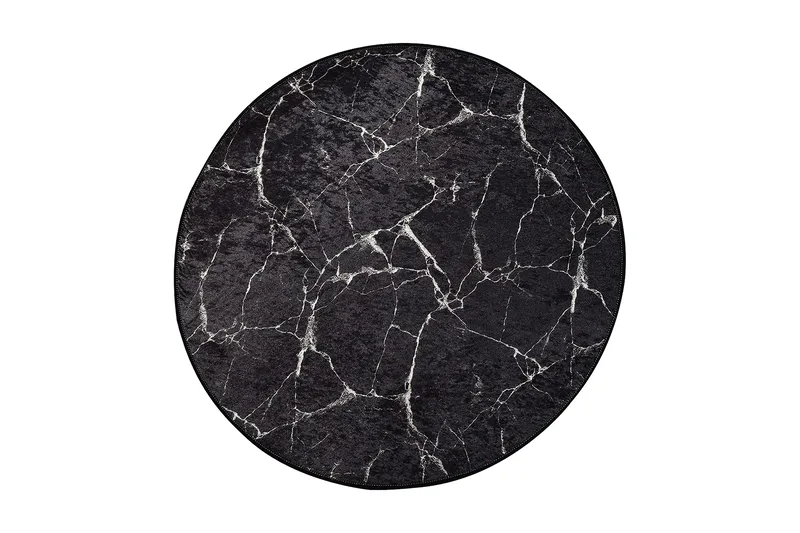 Marmuras Matta Rund 140 cm - Flerfärgad/Sammet - Textil & mattor - Matta - Modern matta - Wiltonmatta