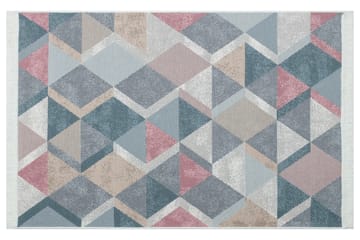 Matta Caleban 120x180 cm - Blå/Rosa/Beige/Grå/Bomull - Textil & mattor - Matta - Modern matta - Wiltonmatta