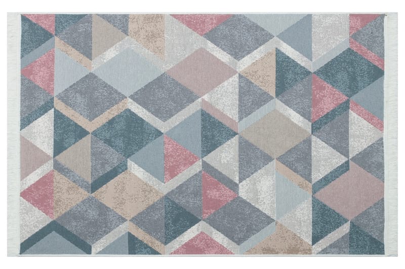 Matta Caleban 120x180 cm - Blå/Rosa/Beige/Grå/Bomull - Textil & mattor - Matta - Modern matta - Wiltonmatta