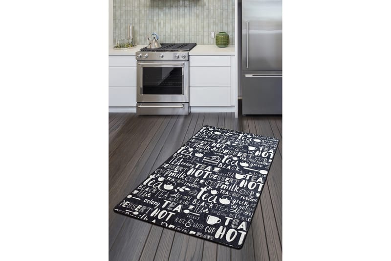 Matta Calenta 100x200 cm - Svart/Sammet - Textil & mattor - Matta - Modern matta - Wiltonmatta